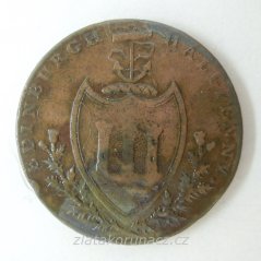 Anglie - Skotsko - 1/2 penny 1790