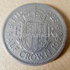 Anglie - 1/2 crown 1960