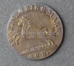 Německo - Hanover - 3 mariengroschen 1818 C.H.H.