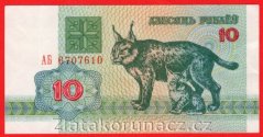 Bělorusko - 10 Rubl 1992