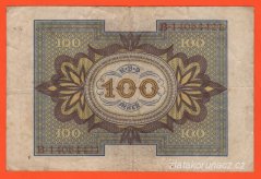 Německo - 100 Mark 1.11.1920 - série B - H