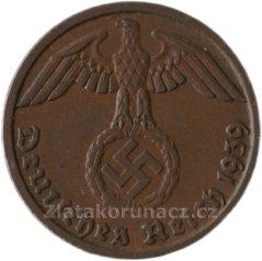 Německo - 1 Reichspfennig 1939 D