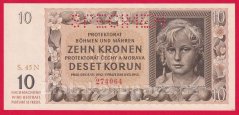 10 korun 1942 N 45 perf.