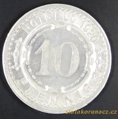 Německo - Witten -10 pfennig 1920