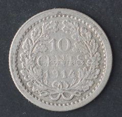 Holandsko - 10 cents 1914