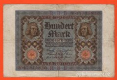 Německo - 100 Mark 1.11.1920 - série Y-Q
