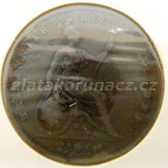 Anglie - 1 penny 1854