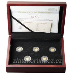 Sada pěti zlatých mincí - Tchad - 3000 Francs - Big 5 South America