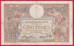 Francie - 100 Francs 1933