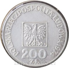 Polsko - 200 zlotych 1974 MW