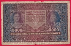 Polsko - 5000 Marek 1920 Série II., 2 písmena