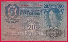 Rakousko-Uhersko - 20 Kronen 1919 II. vydání 1187