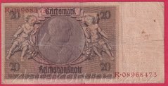 Německo - 20 Reichsmark 22.1.1929 - série R-A - 8 m.č.