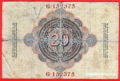 Německo - 20 mark 21.4.1910 - série G
