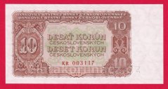 10 Kčs 1953 KR- český číslovač