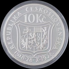 10 koruna 1928 T. G. Masaryk