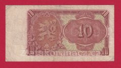 10 Kčs 1953 NP- český číslovač