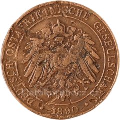 Afrika - Německá východní - 1 pesa 1890