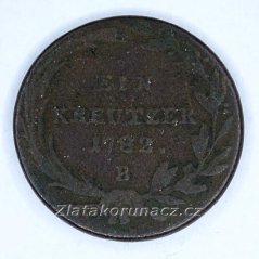 1 Krejcar 1782 B