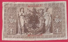 Německo - 1000 mark 21.4.1910 - série E-H-červená