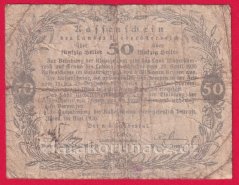 Niederösterreich - 50 haléřů - 1920 - hnědá