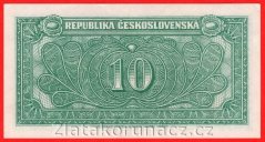 10 Kčs b.l. 1945 YC
