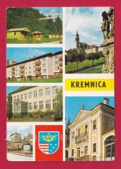 Kremnica - autocamping, pohled na město