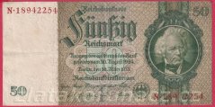 Německo - 50 Reichsmark 30.3.1933 - série N - F - 8 m.č.