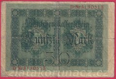 Německo - 50 mark 5.8.1914 - série D