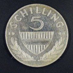 Rakousko - 5 schilling 1964