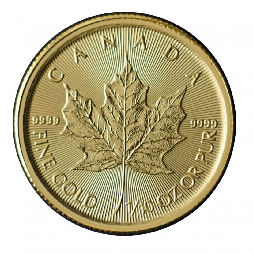 Zlatá mince Kanada - Maple Leaf 1/10 Oz 1998