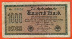 Německo - 1000 mark 15.9.1922 - série Ga-GB