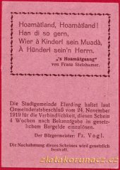 Eferding - 10 haléřů - 1919 - hnědá