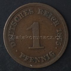 Německo - 1  Reich Pfennig 1875 E