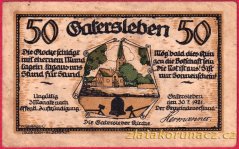 Gatersleben - 50 pfennig - 1921