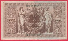 Německo - 1000 mark 21.4.1910 - série B-E-zelená