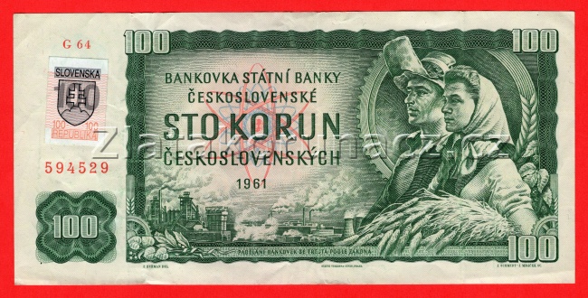 Slovenská republika - 100 korun  1961 G 64