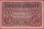 Německo - 20 mark 20.2.1918 - série G