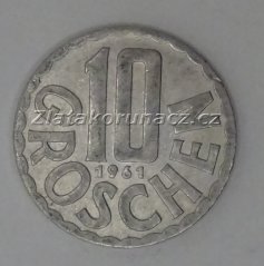 Rakousko - 10 groschen 1961