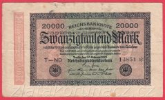 Německo - 20.000 mark 20.2.1923 - série T-ND