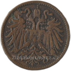 2 haléř F.J.I.-1893