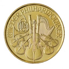 Zlatá mince Rakouska - 1/10 Oz Philharmoniker 2022