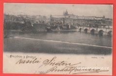 Praha - Hradčany, Karlův most, jez, Kampa