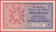 1 koruna 1940 D 061 perf.