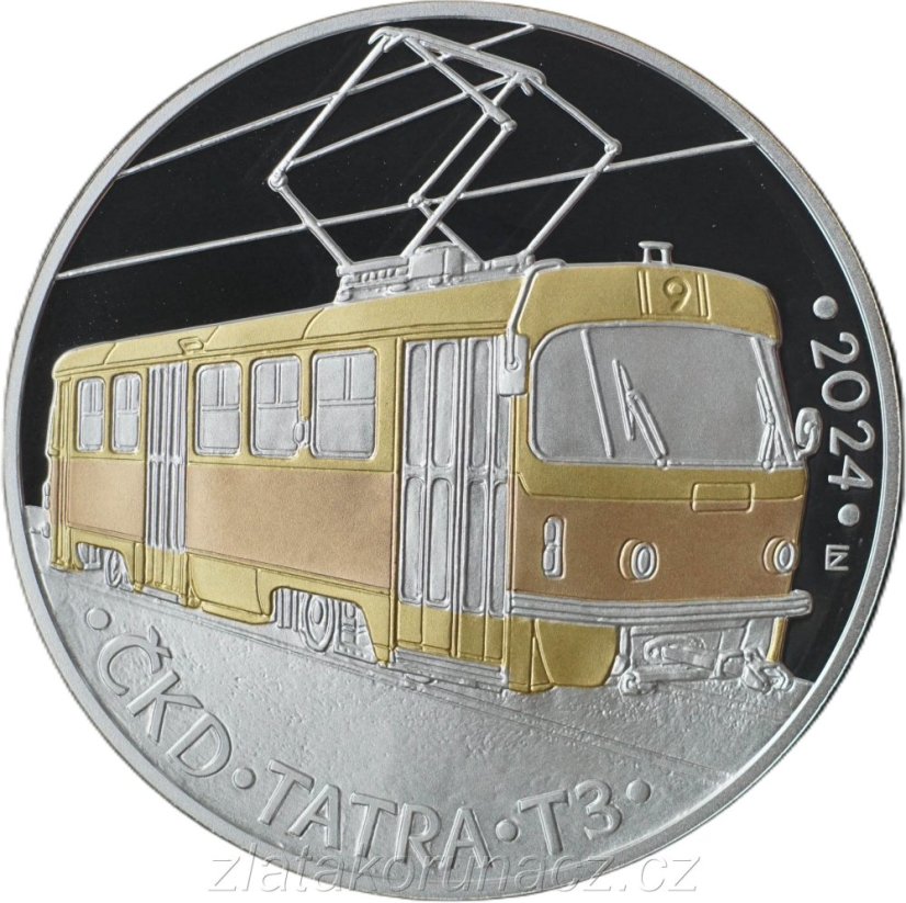 2024 - 500Kč Tramvaj ČKD Tatra T3 Proof