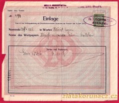 Rakousko - vkladová poukázka - 1919