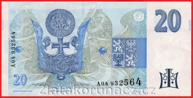 Česká republika - 20 korun 1994  A 04