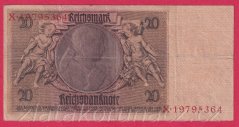 Německo - 20 Reichsmark 22.1.1929 - série X-C