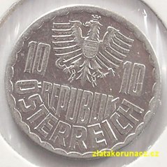 Rakousko - 10 groschen 1992