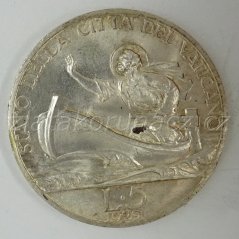 Vatikán - 5 lire 1929